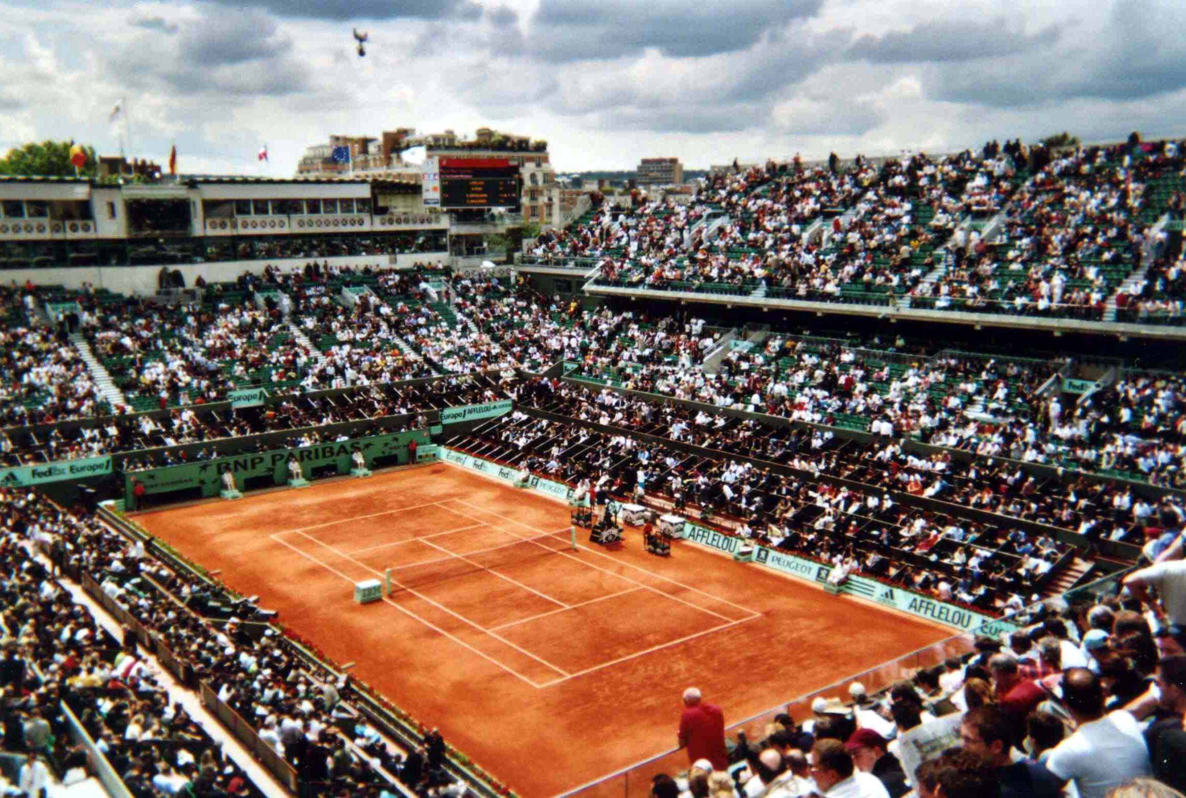 Court Philippe Chatrier at the Stade Roland-Garros, host of the French Open