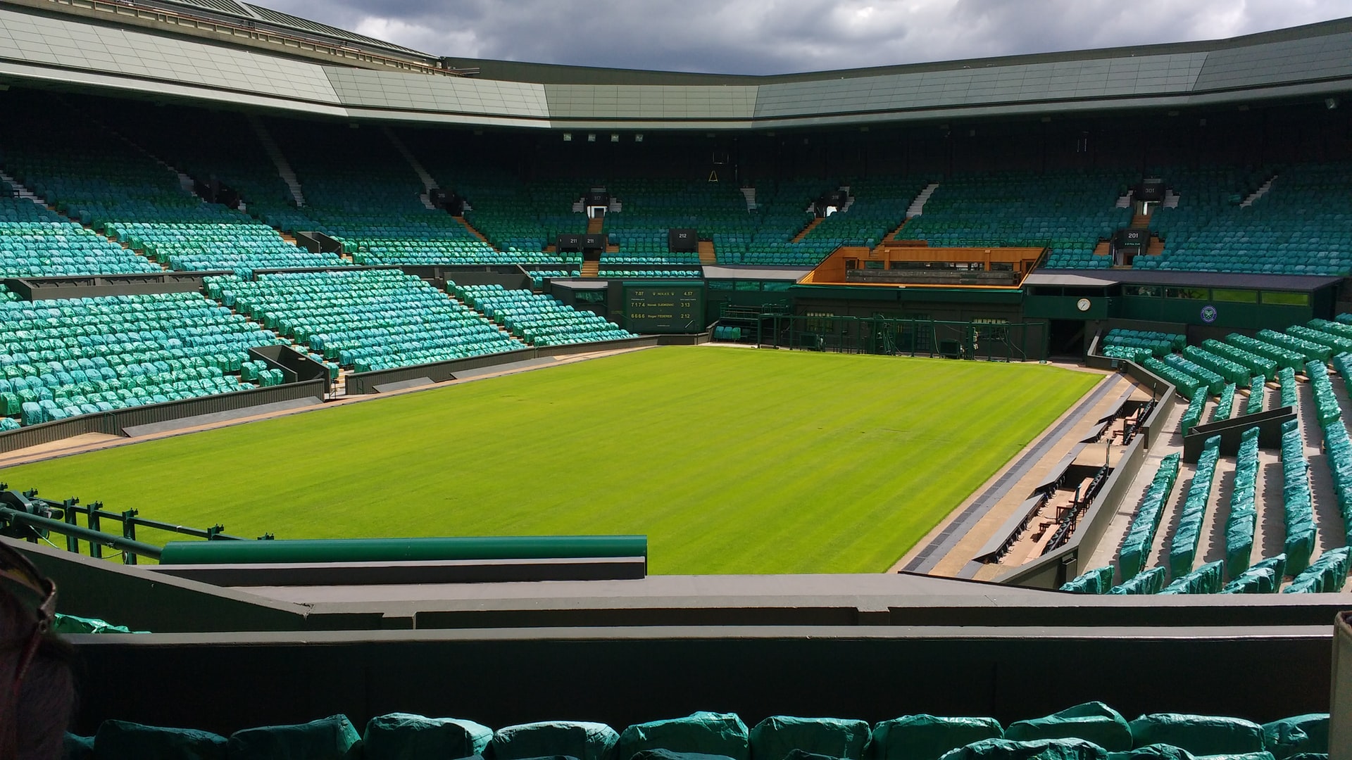 Centre Court at the All England Lawn Tennis and Croquet Club, host of the Wimbledon Championships