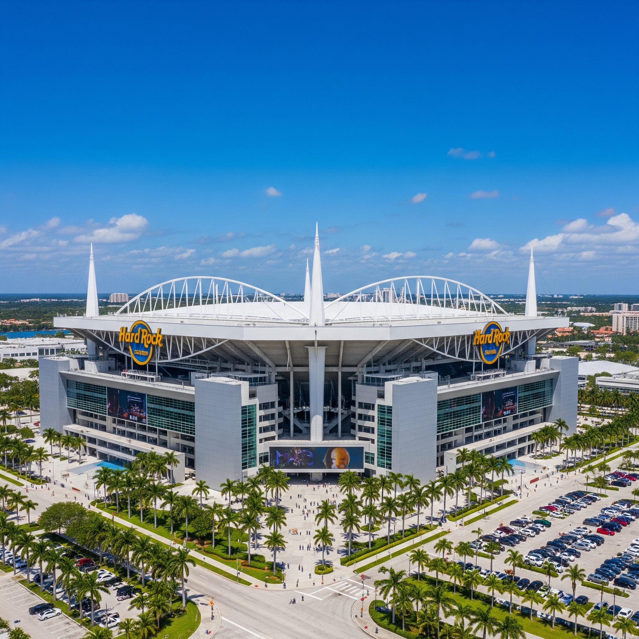The Hard Rock Stadium in Miami Gardens