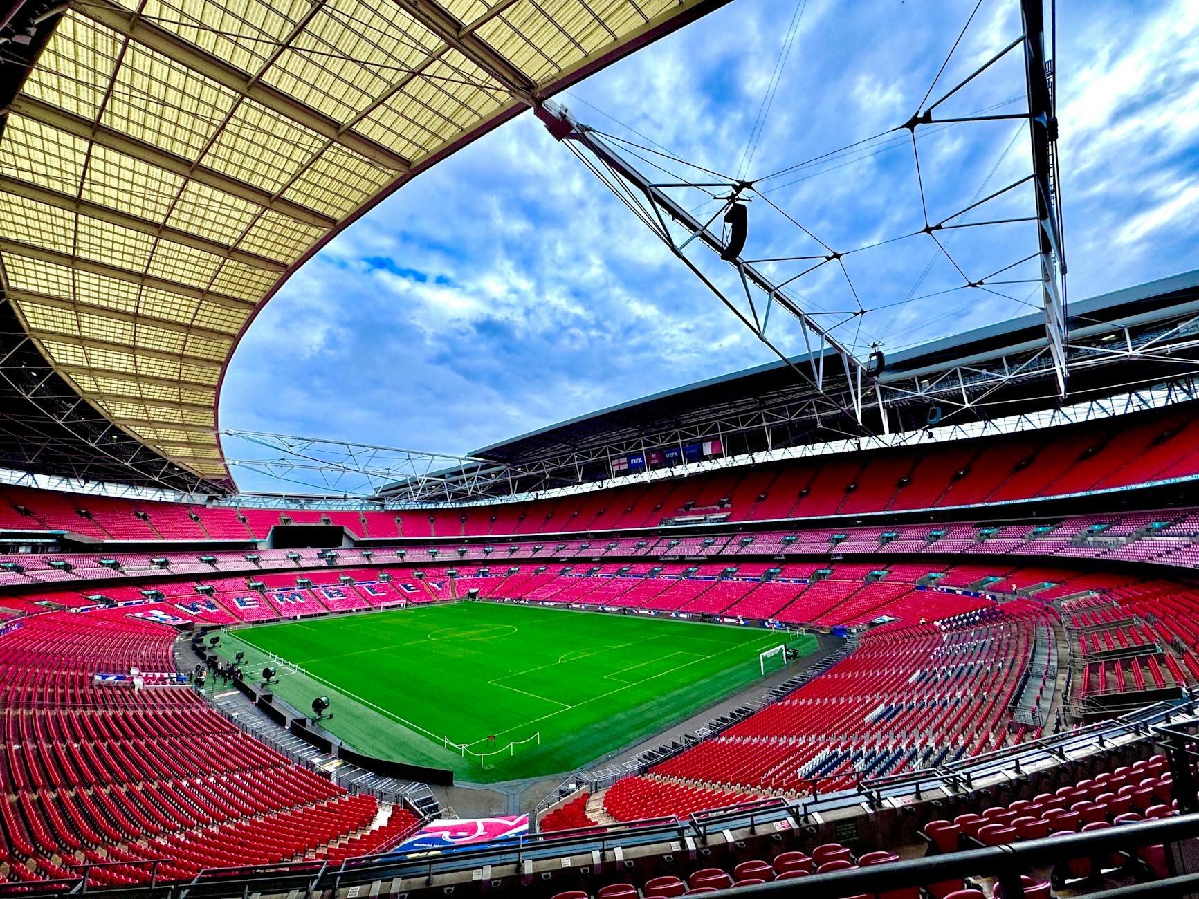 empty wembley statdium in london