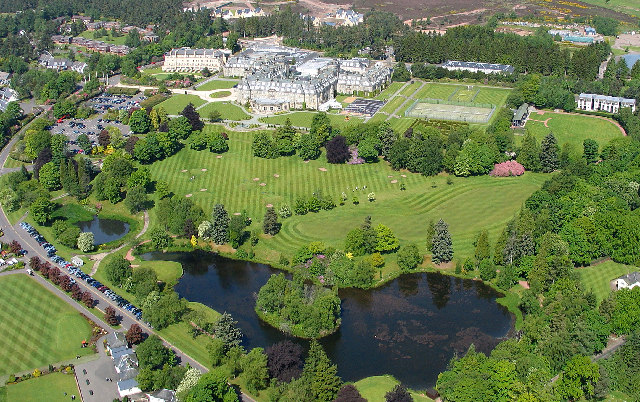 Gleneagles Hotel and grounds