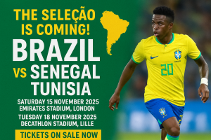 Brazil vs Senegal and Tunisia 2025 tickets