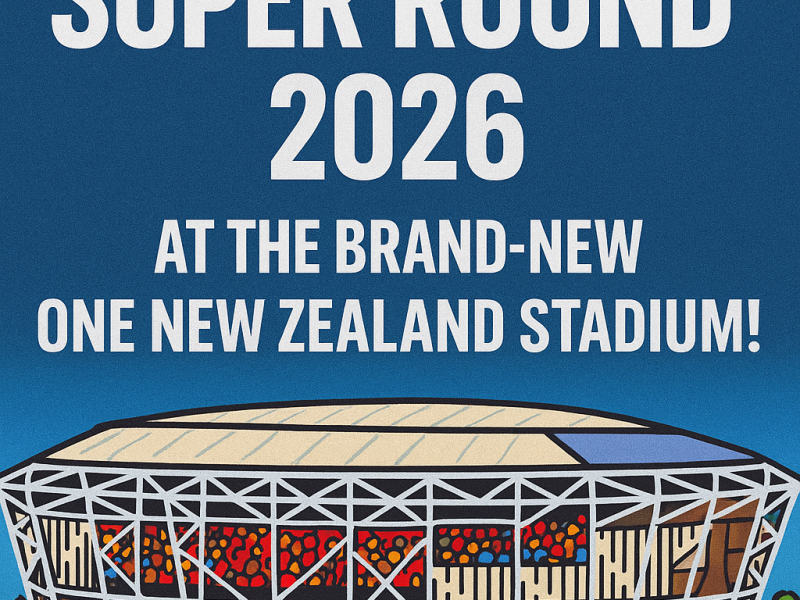 Super Rugby’s New Era: Tickets on Sale Now for Super Round 2026 at the Brand-New One New Zealand Stadium!