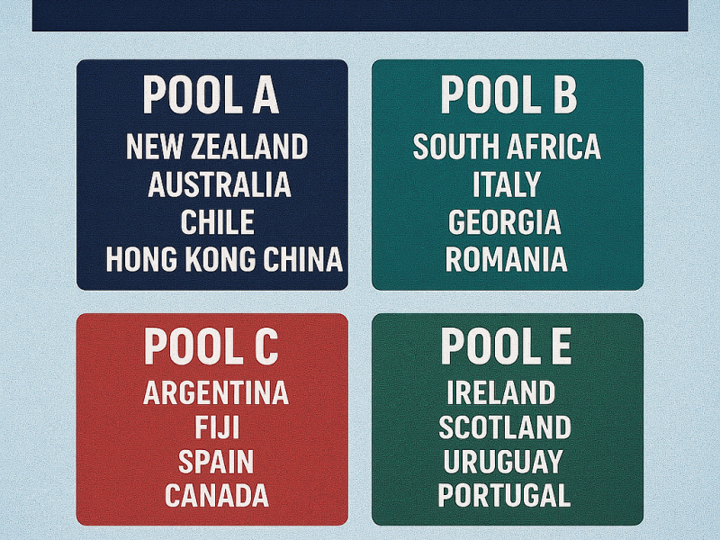 Men’s Rugby World Cup 2027 Pools Confirmed: Full Draw and Early Analysis