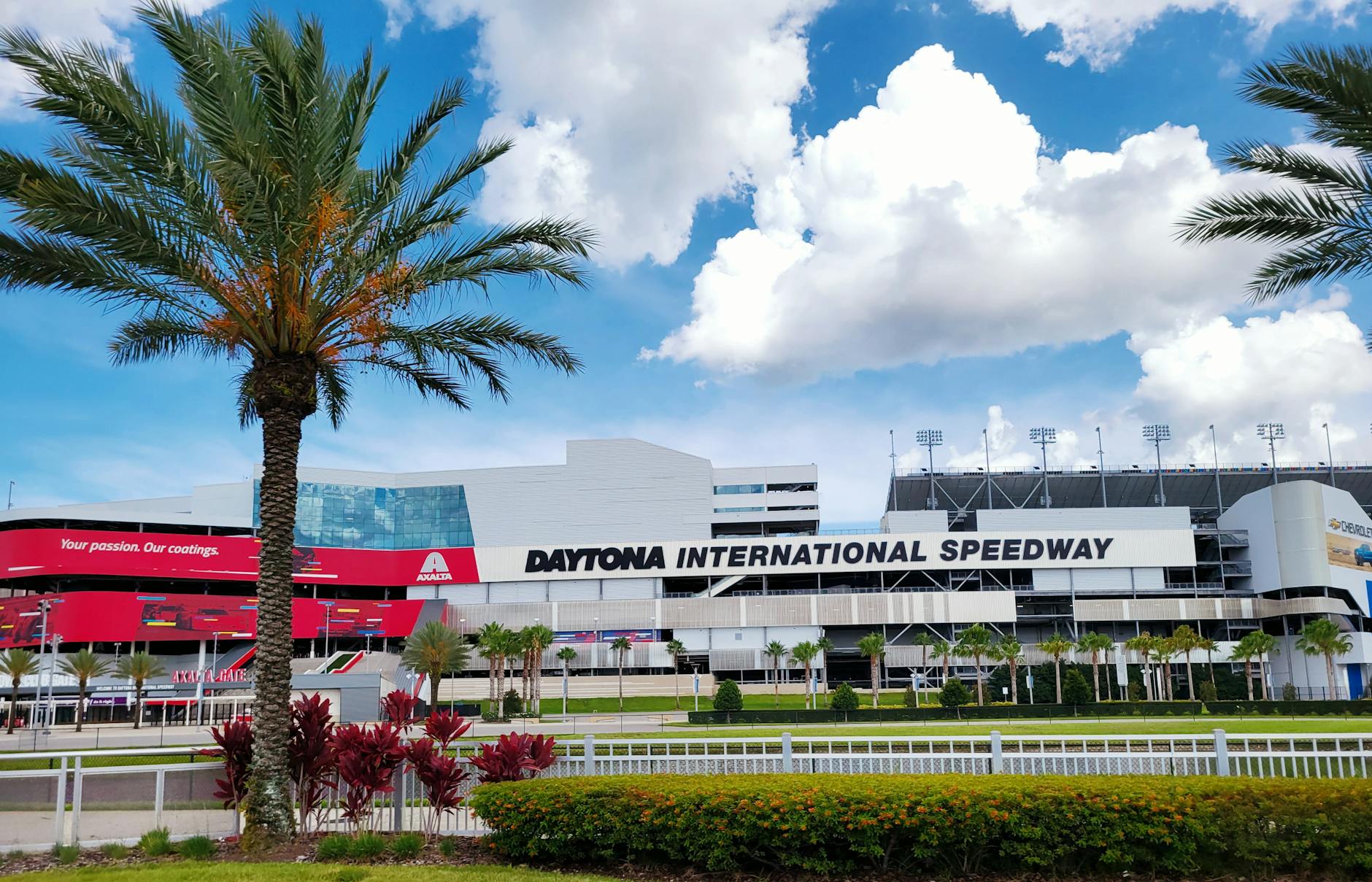 facade of daytona international speedway race track